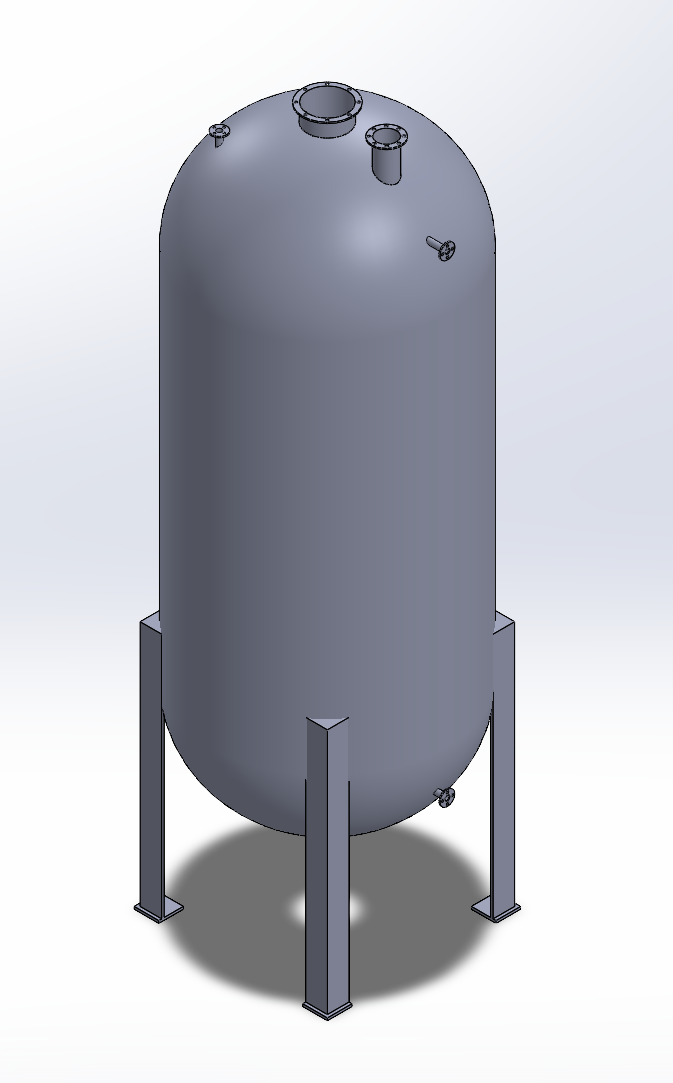 Replacement DAF tank modeled in SolidWorks