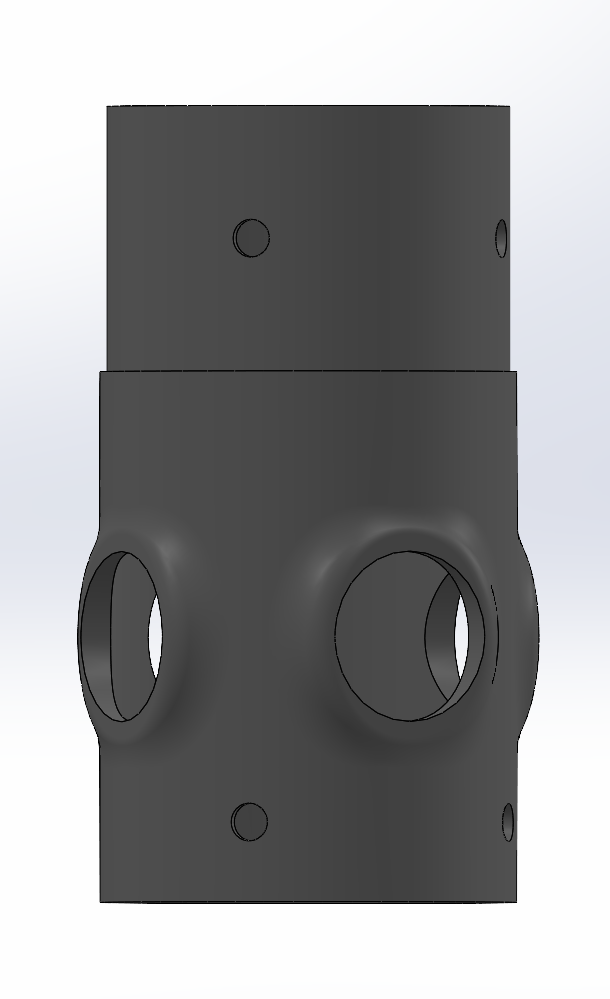 Servo housing CAD model