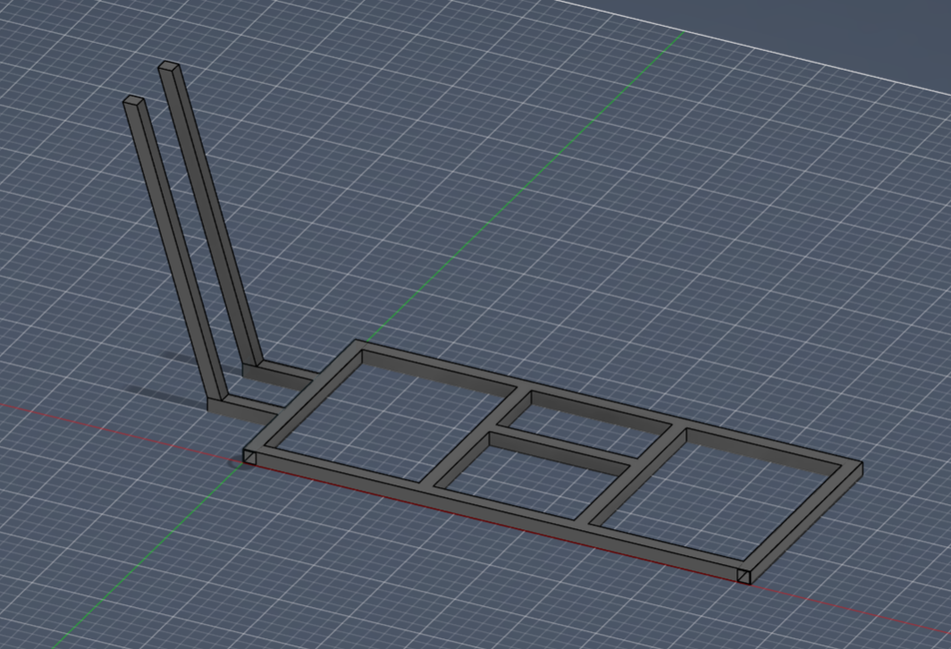 Trike chassis frame CAD model in Fusion 360